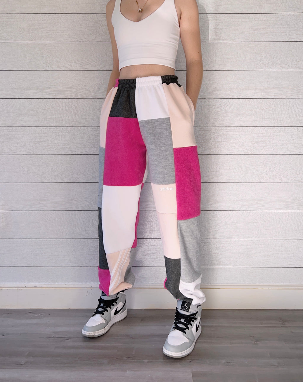 (S/M) Ash Pink 1/1 Joggers +pockets