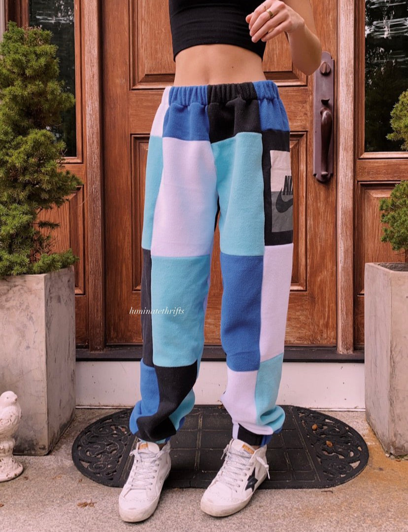 (M/L) Glacier Blue Reworked Joggers