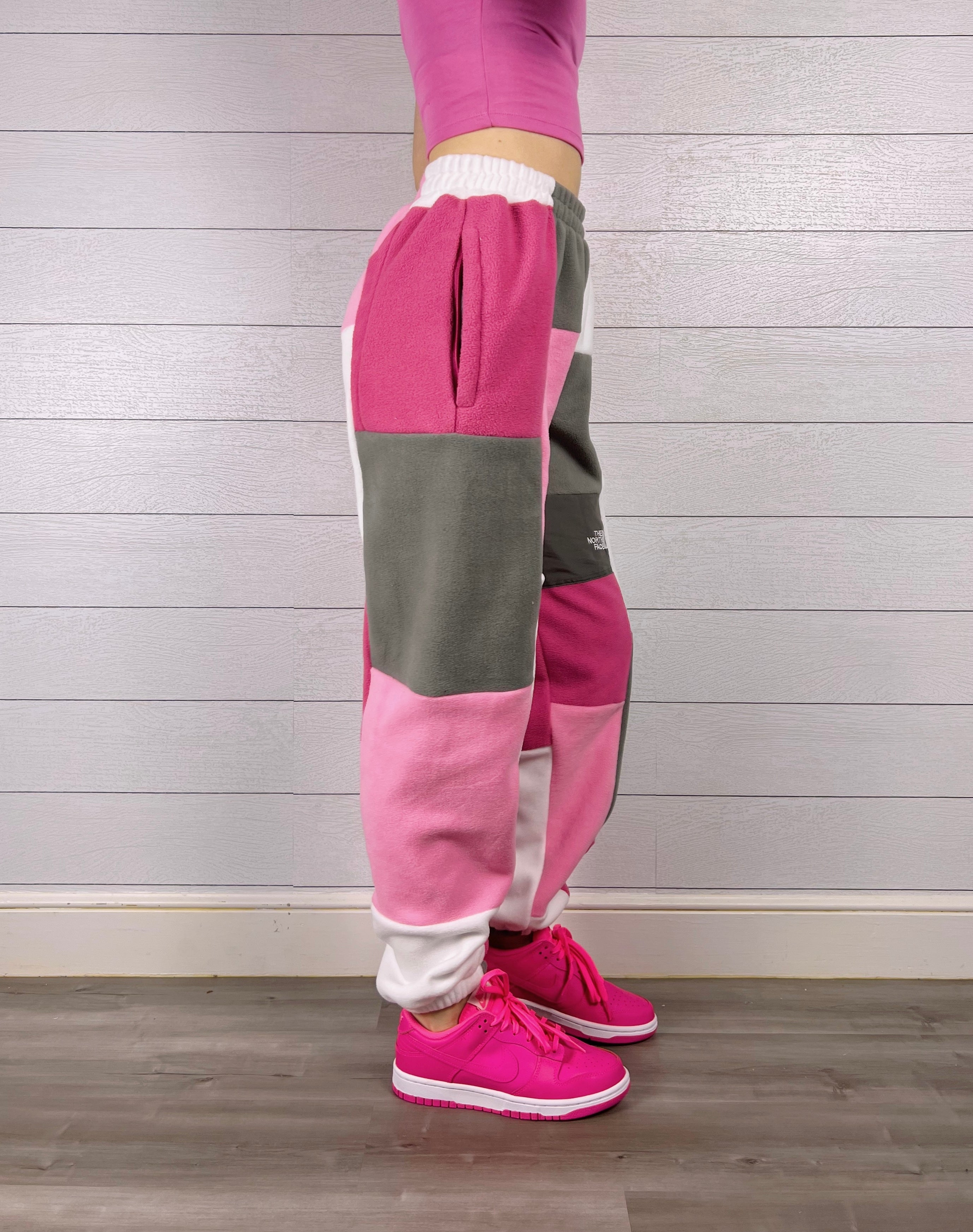 (S/M) Ash Pink 1/1 Joggers +zipper pockets