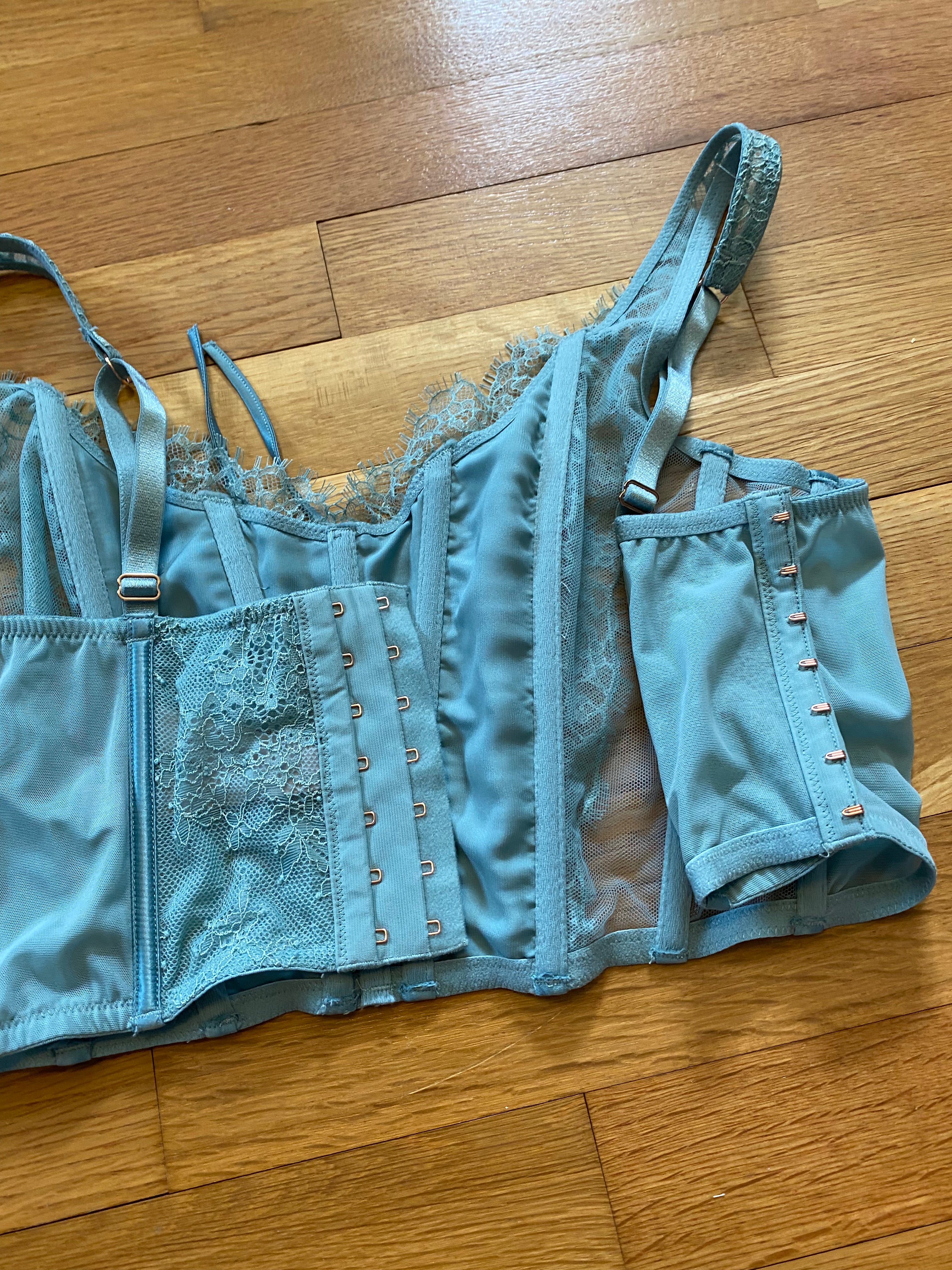(L) NWTs Victorias Secret Sage Bustier Corset