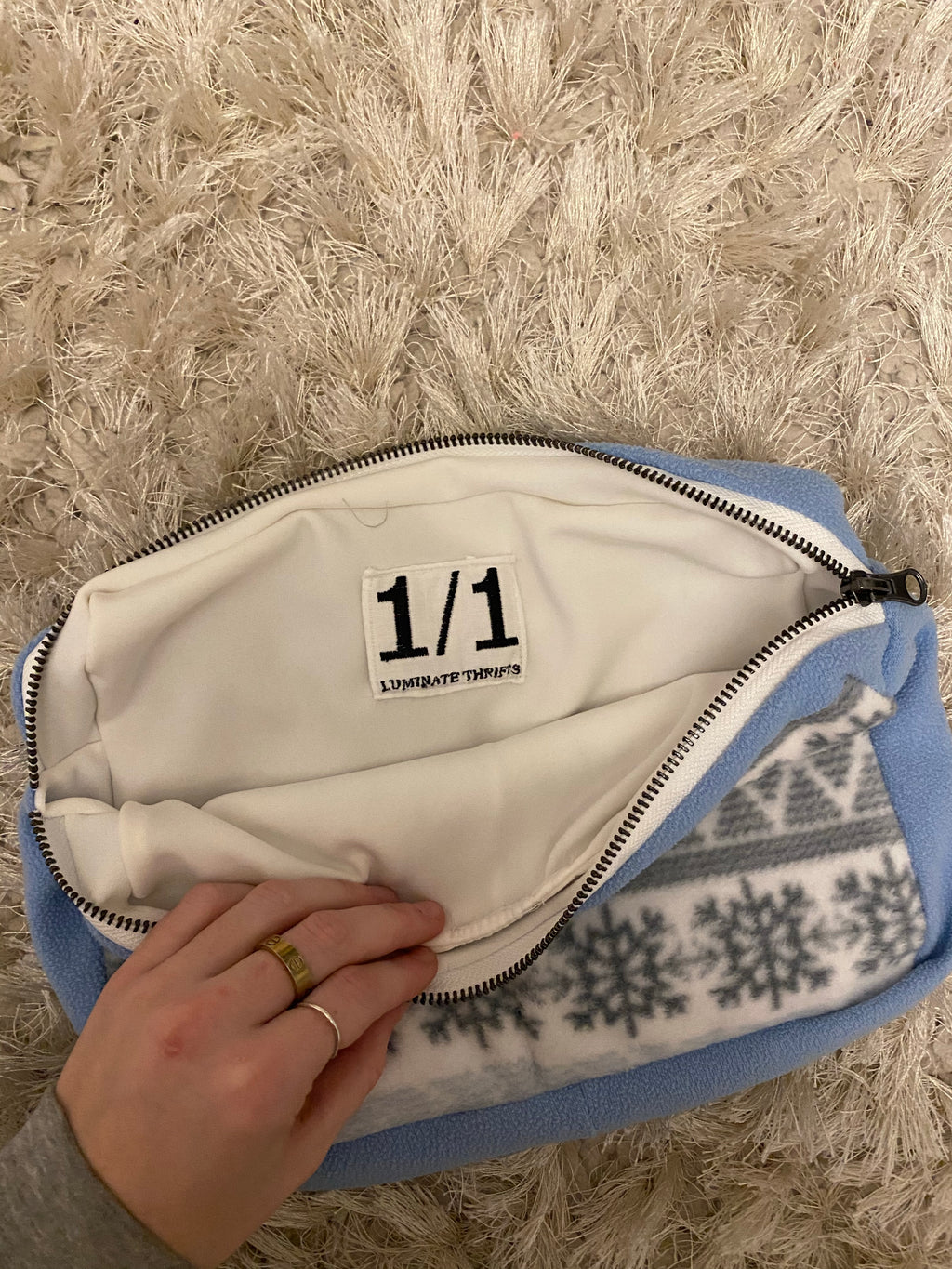 Large Snowflake Pouch