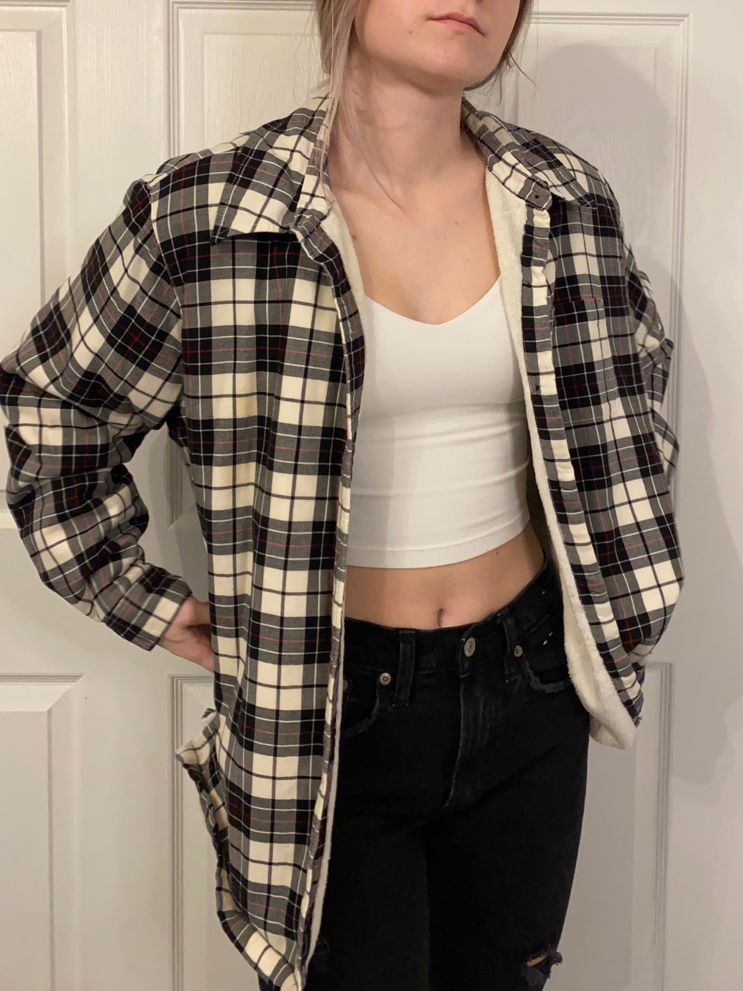 (L) Sherpa Lined Flannel