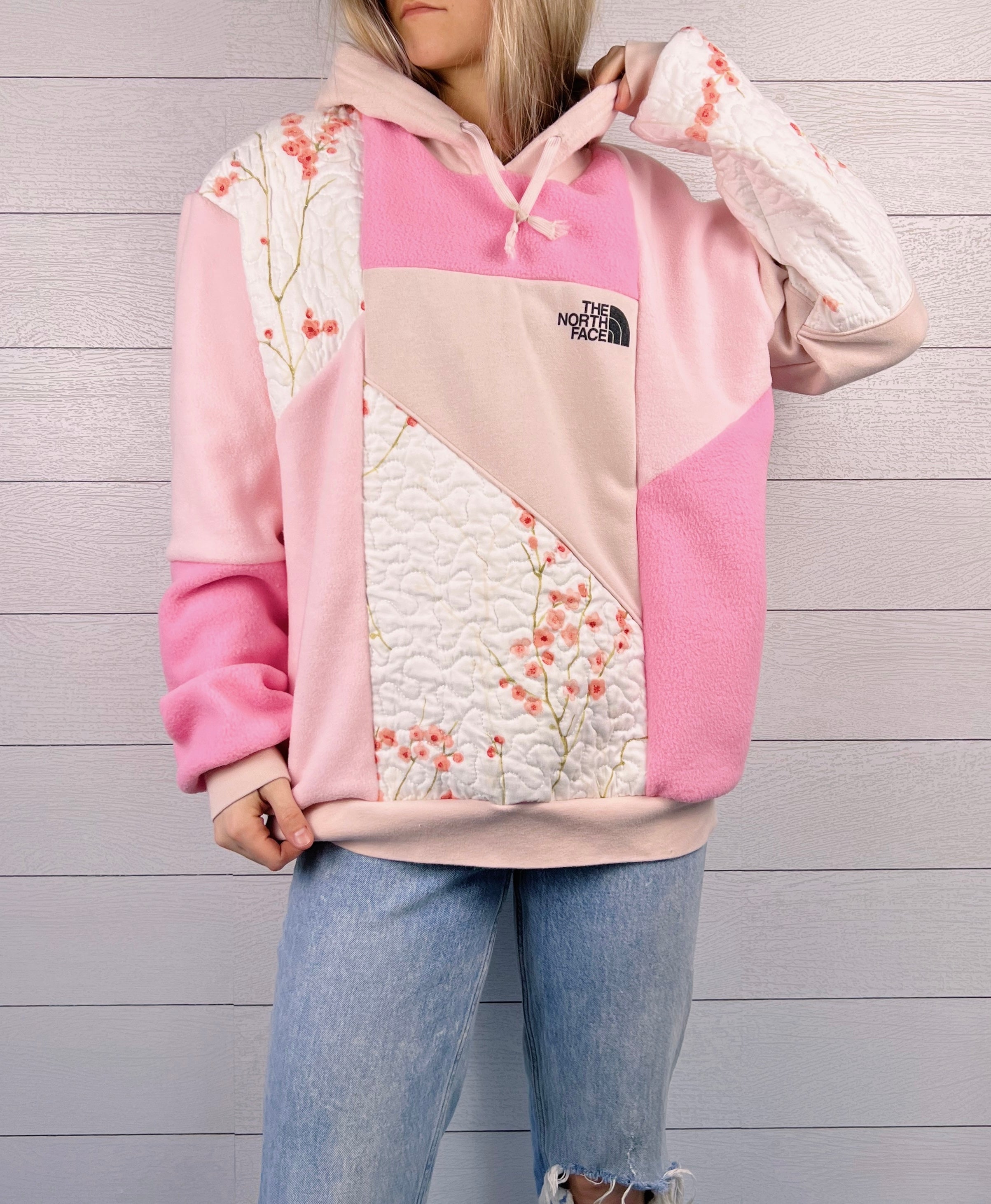 (L) Floral Quilt 1/1 Hoodie