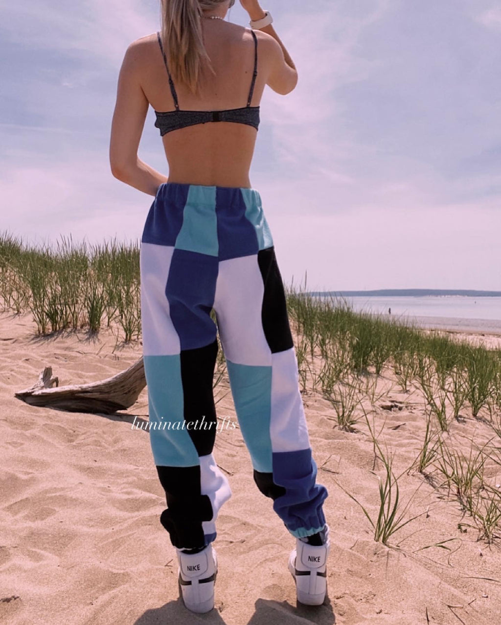 Glacier Blue Reworked Joggers