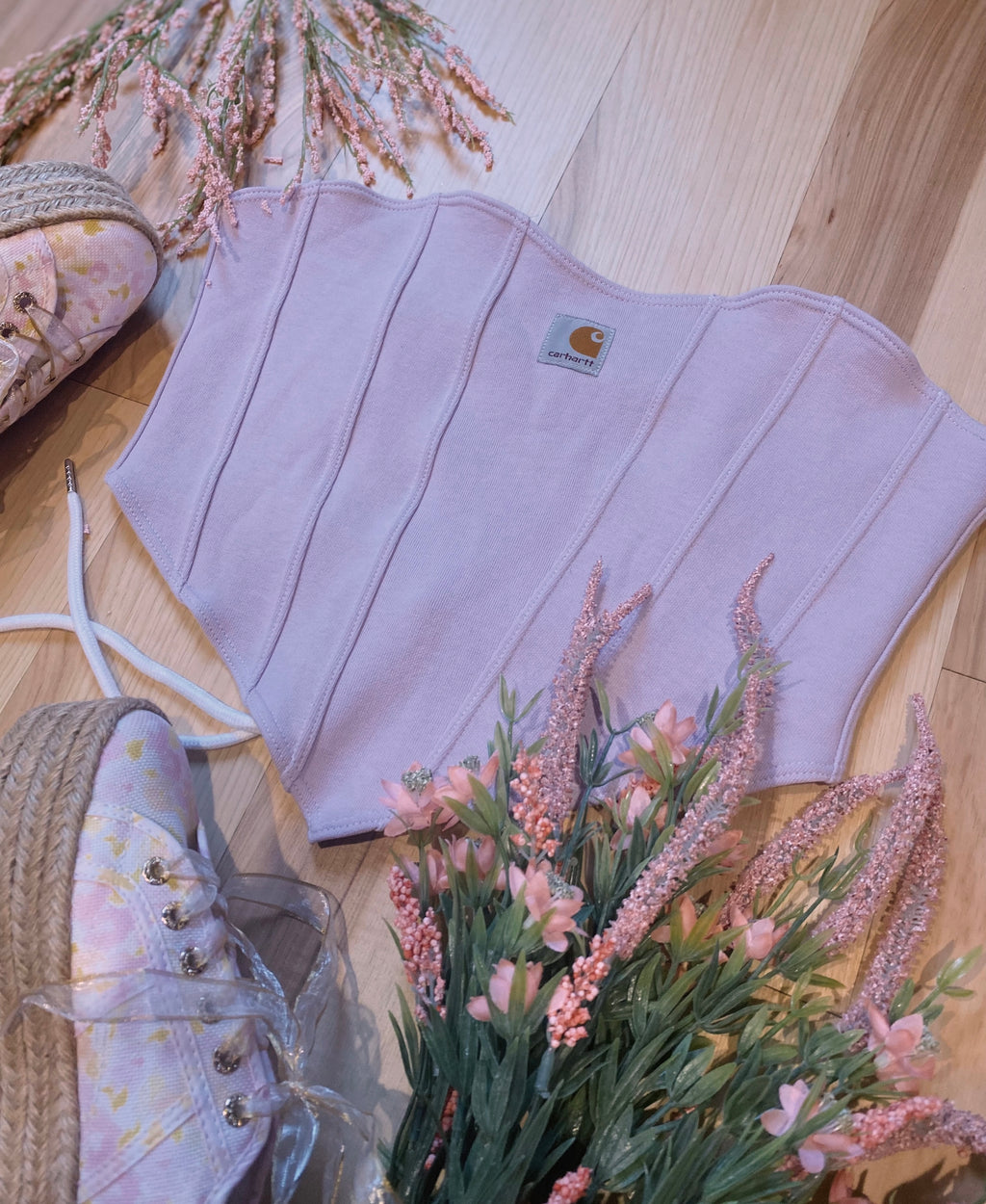 (S/M) Lilac Reworked Bustier