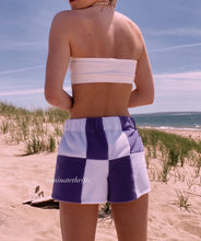 Load image into Gallery viewer, Berry Purple Colorblock Shorts
