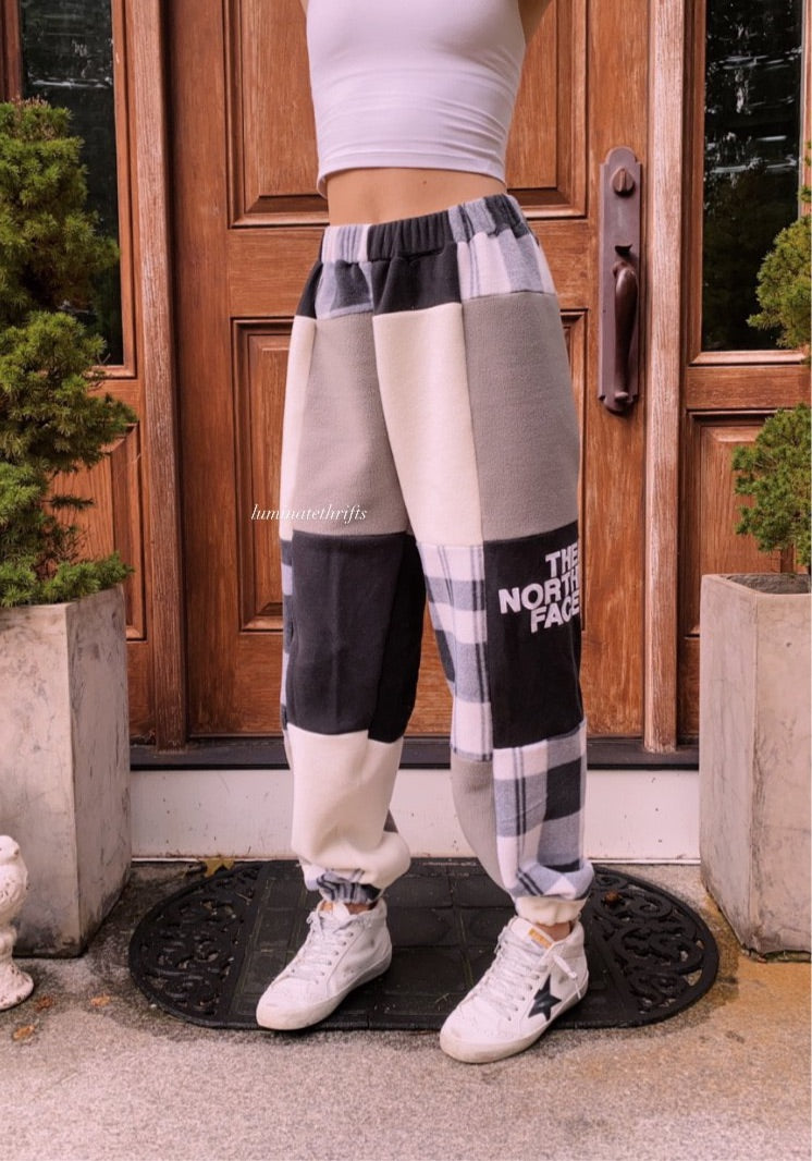 (XS-M) Diamond Flannel Reworked Joggers