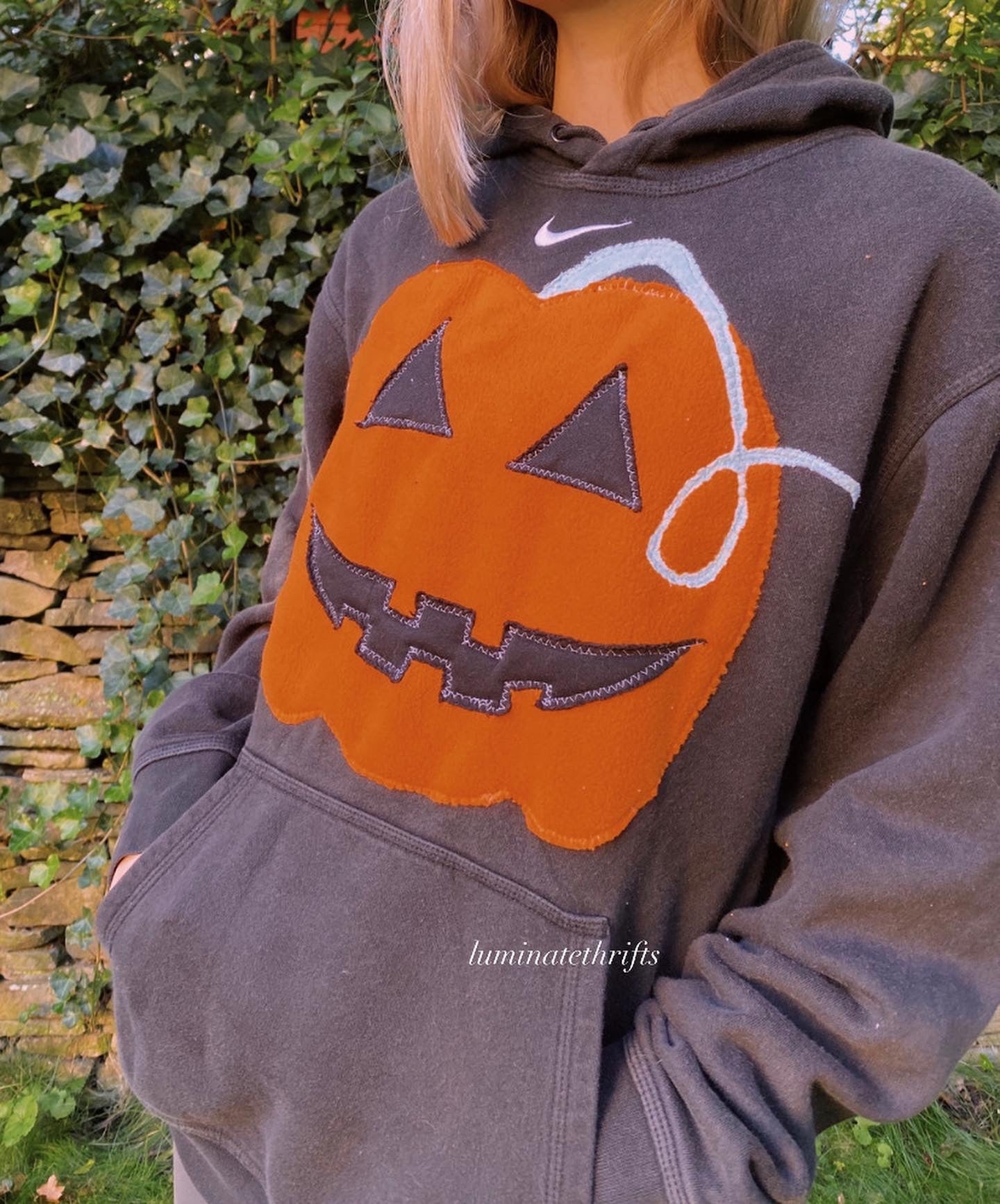 (M/L) Jack O’ Lantern Reworked Hoodie