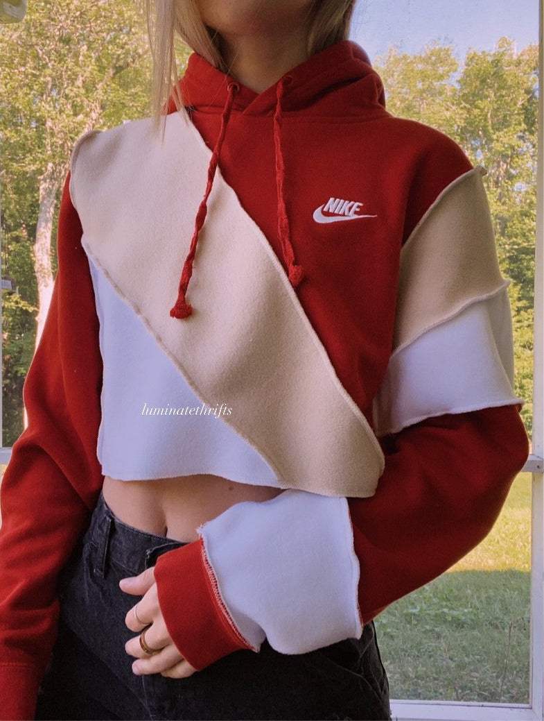 (S/M) Reworked Colorblock Hoodie