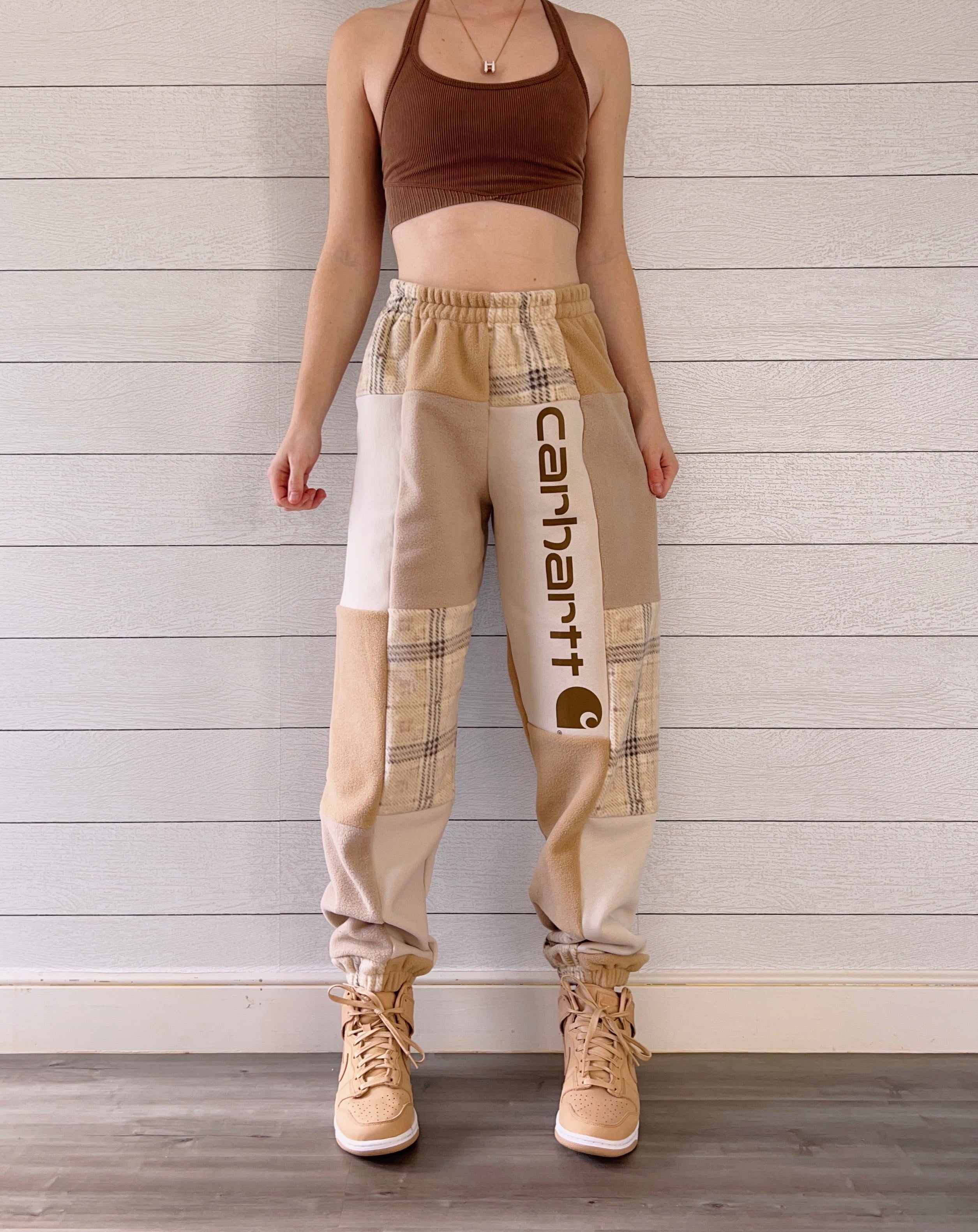 (S/M) Neutral Flannel 1/1 Joggers