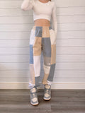 (S/M) Rustic Waves 1/1 Joggers +zipper pockets