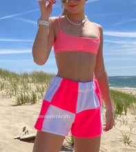 Load image into Gallery viewer, Neon Pink Colorblock Shorts
