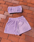 Minky Lilac Matching Set