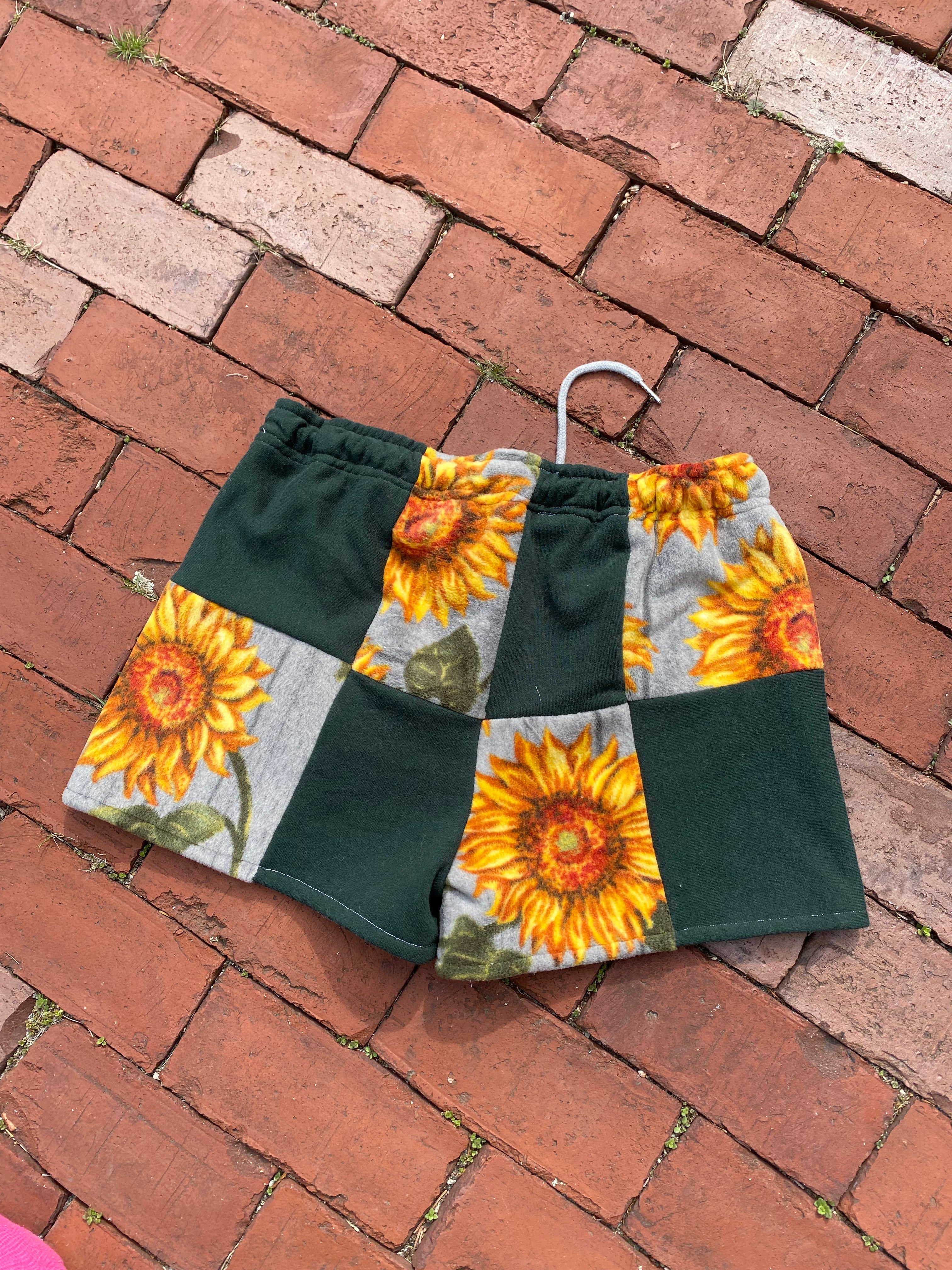 (S/M) Sunflower Reworked Shorts