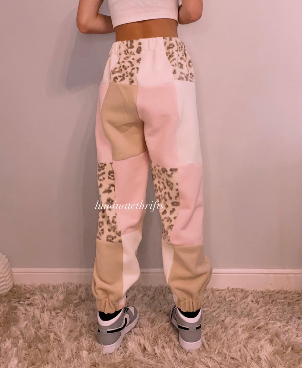 (XS-M) Special Edition Pink Leopard Reworked Joggers