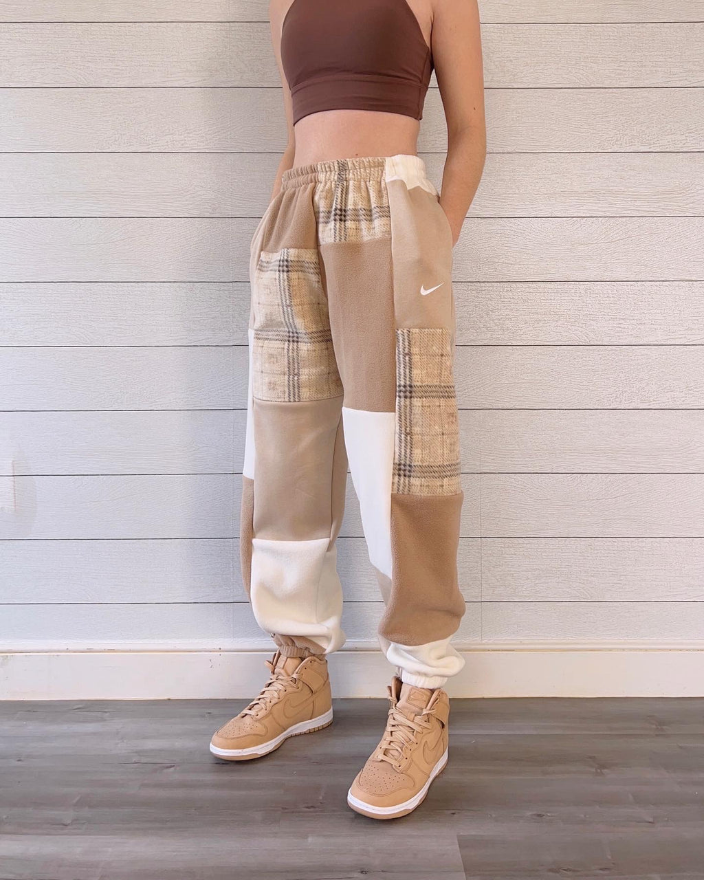 Neutral Flannel 1/1 Matching Joggers or Hoodie