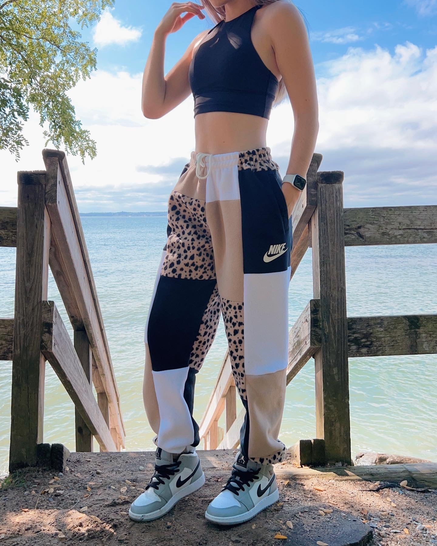 (S/M) Rustic Dots 1/1 Joggers with pockets