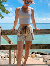Load image into Gallery viewer, (M/L) Neutral Leopard Reworked Shorts
