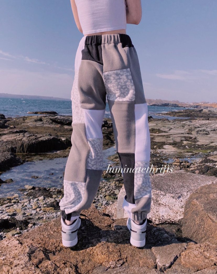 Diamond Special Edition Leopard Print Reworked Joggers
