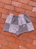 (S/M) Snow Leopard Reworked Shorts