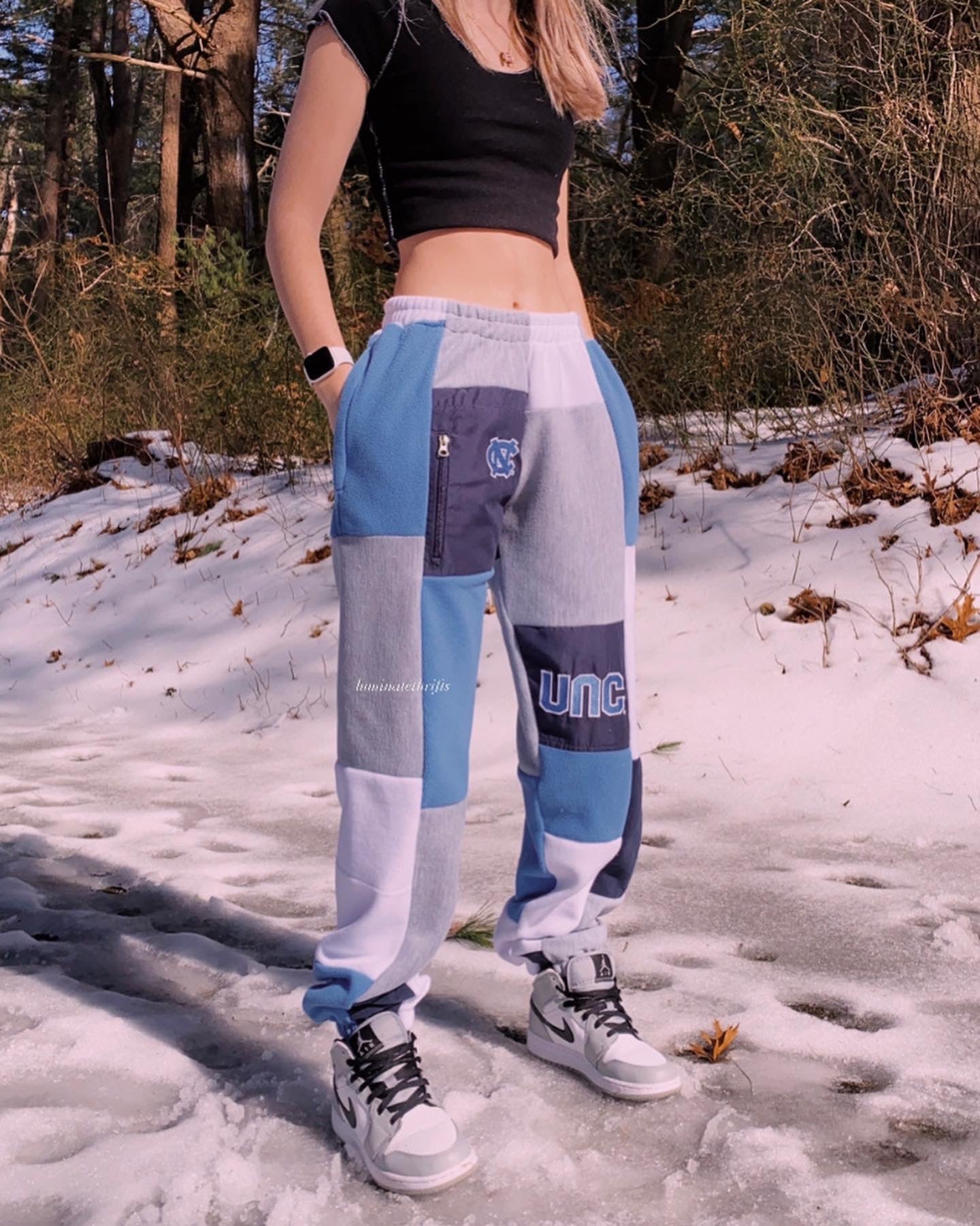 (S/M) UNC Gameday Reworked Joggers