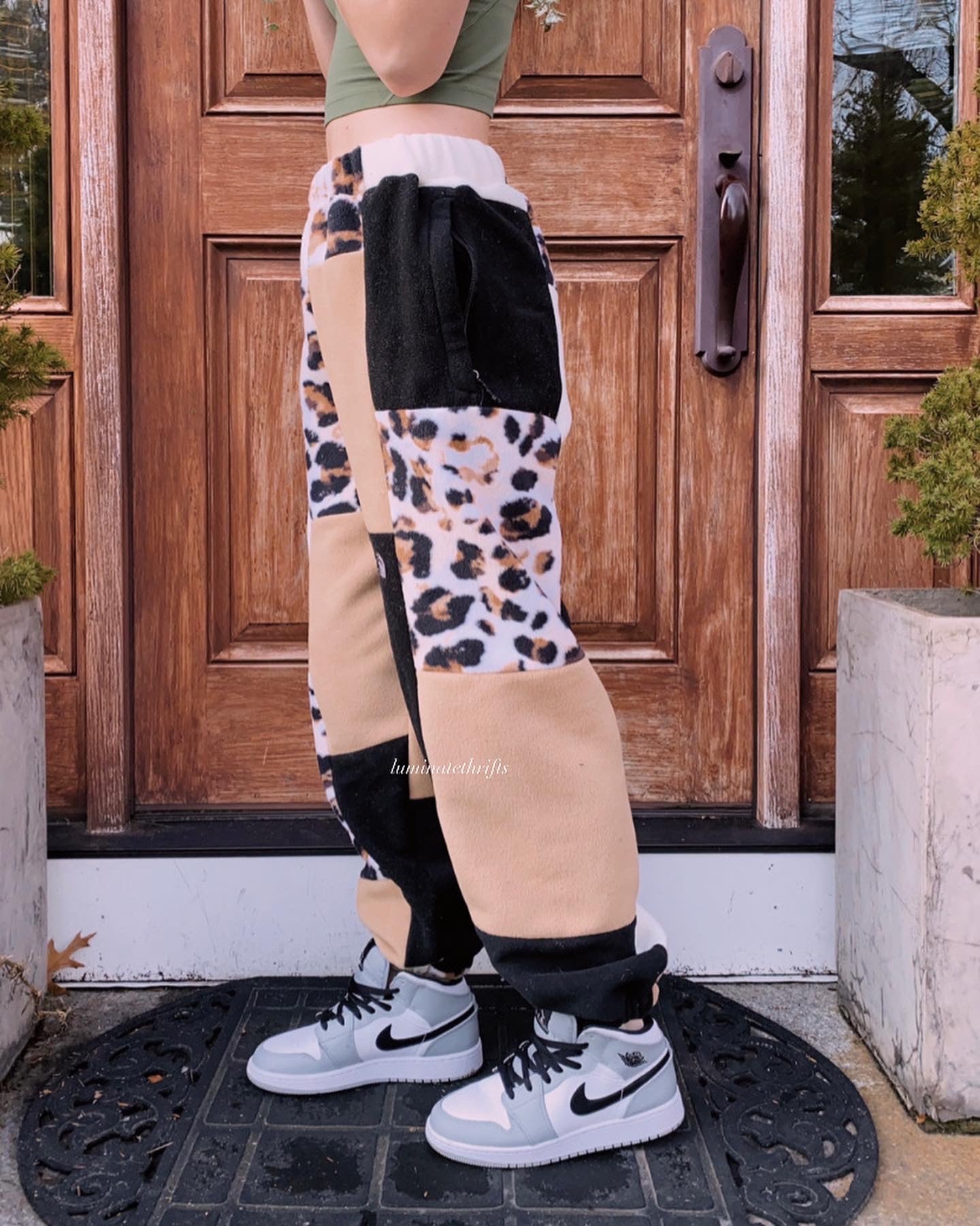 (S/M) Rustic Lynx Reworked Joggers