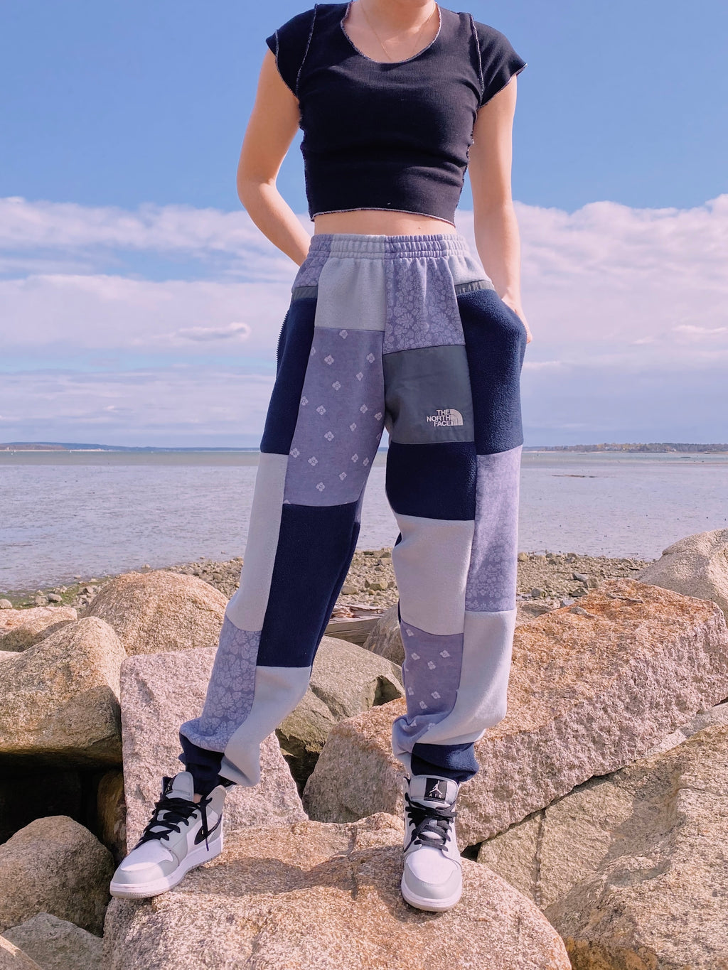 (M/L) Antique Bandana Reworked Joggers