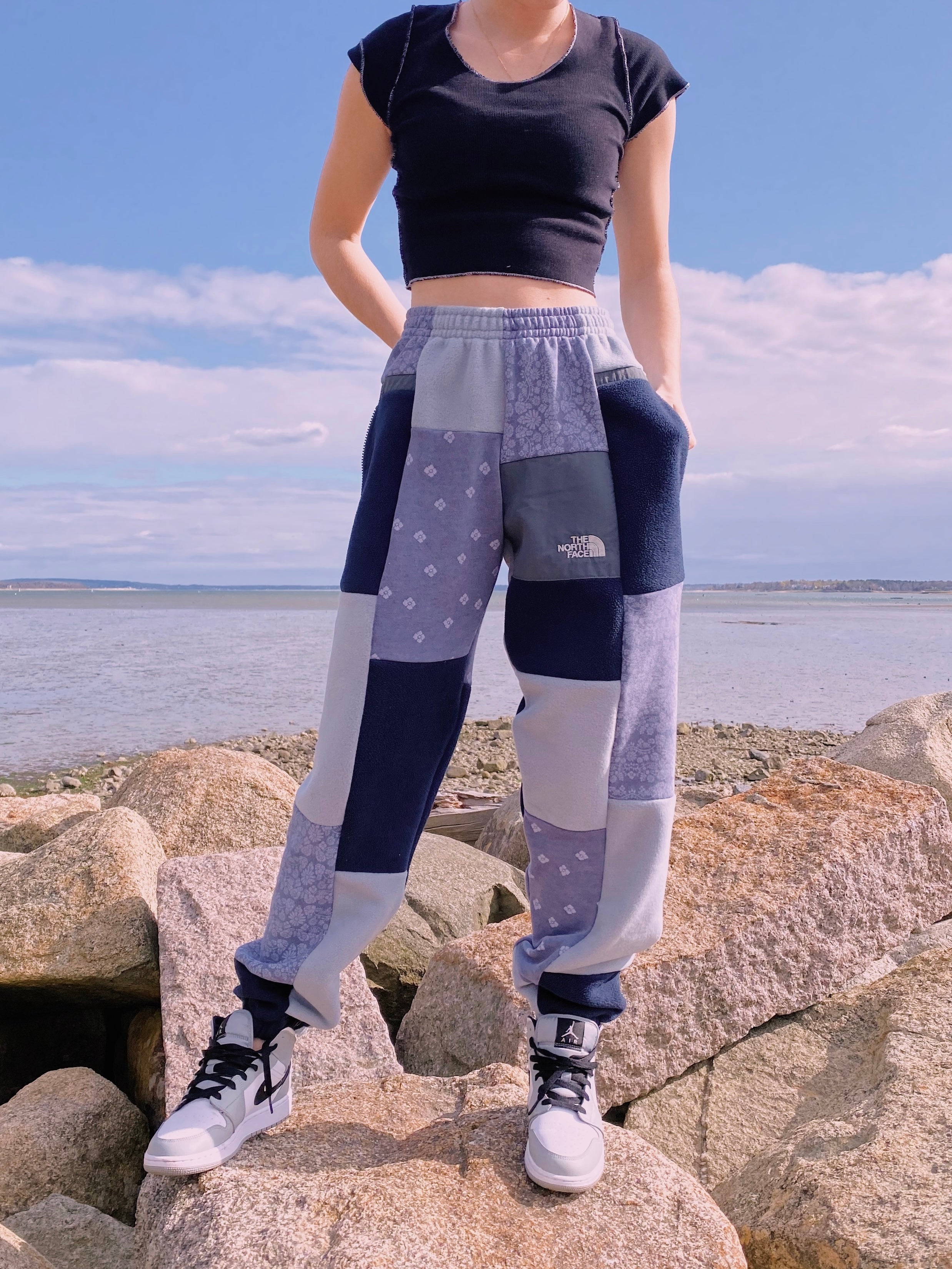 (M/L) Antique Bandana Reworked Joggers