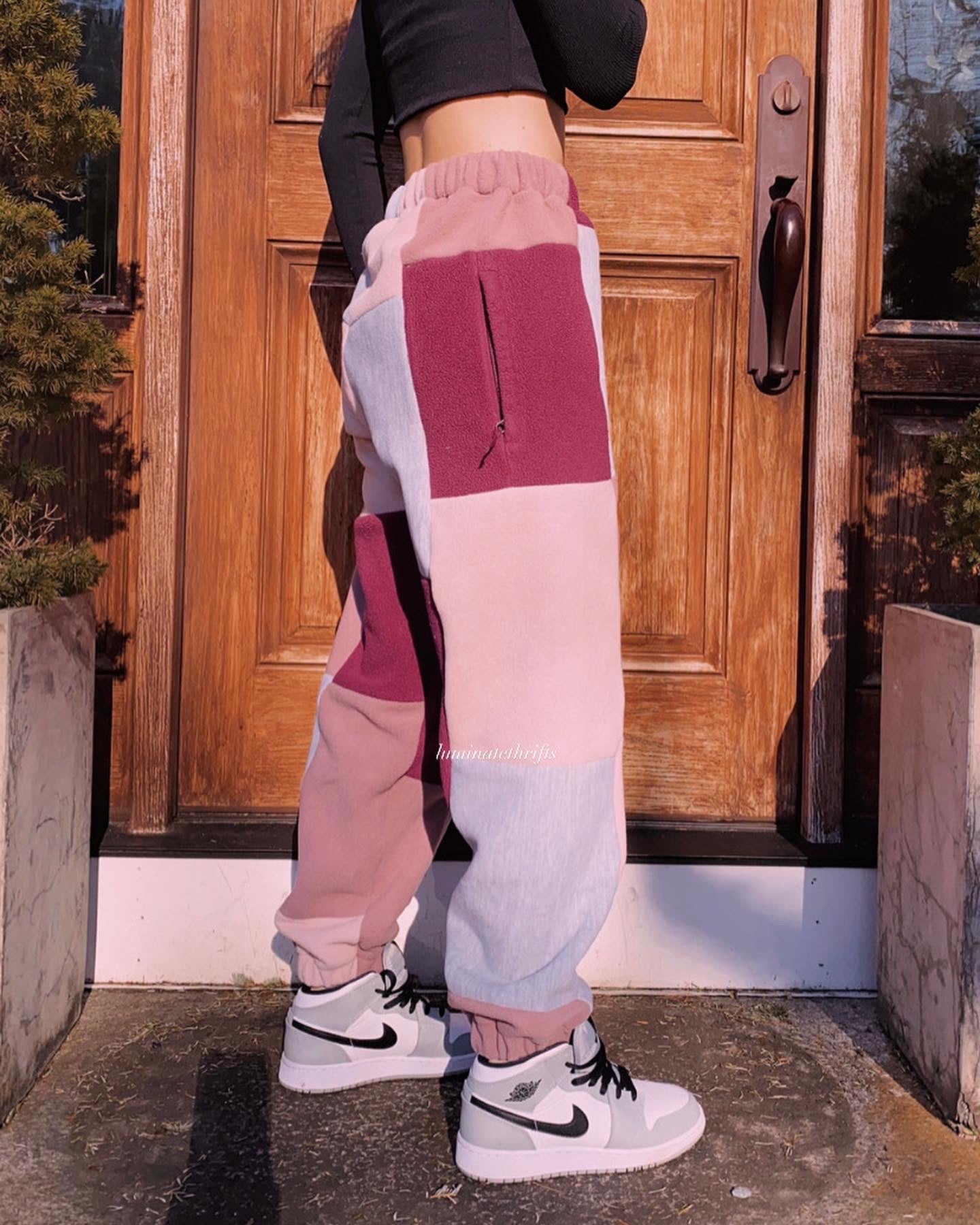 (S/M) Lush Plum Reworked Joggers