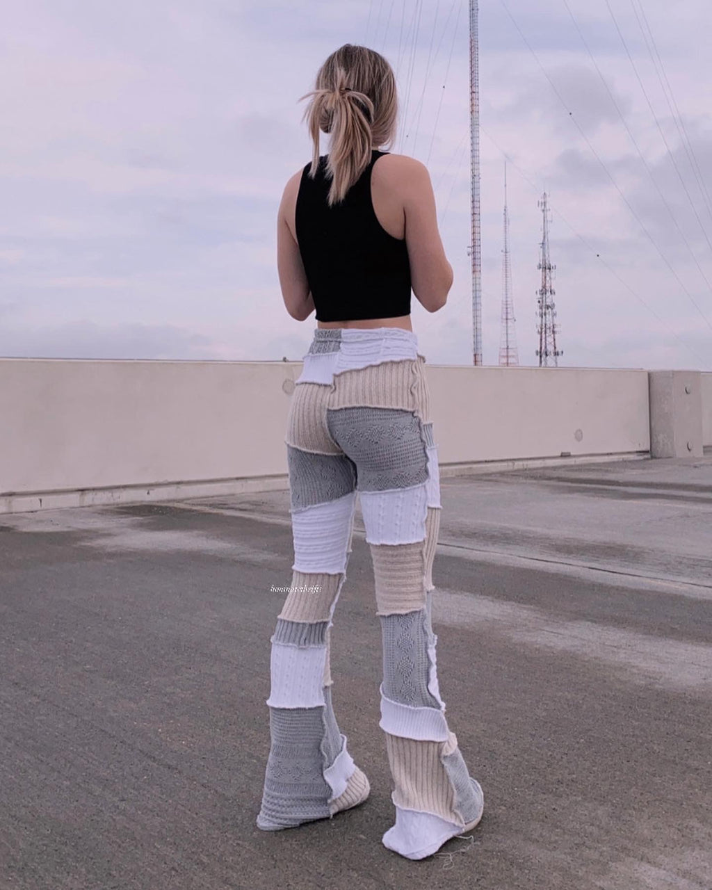 (S/M) Reworked Sweater Flares