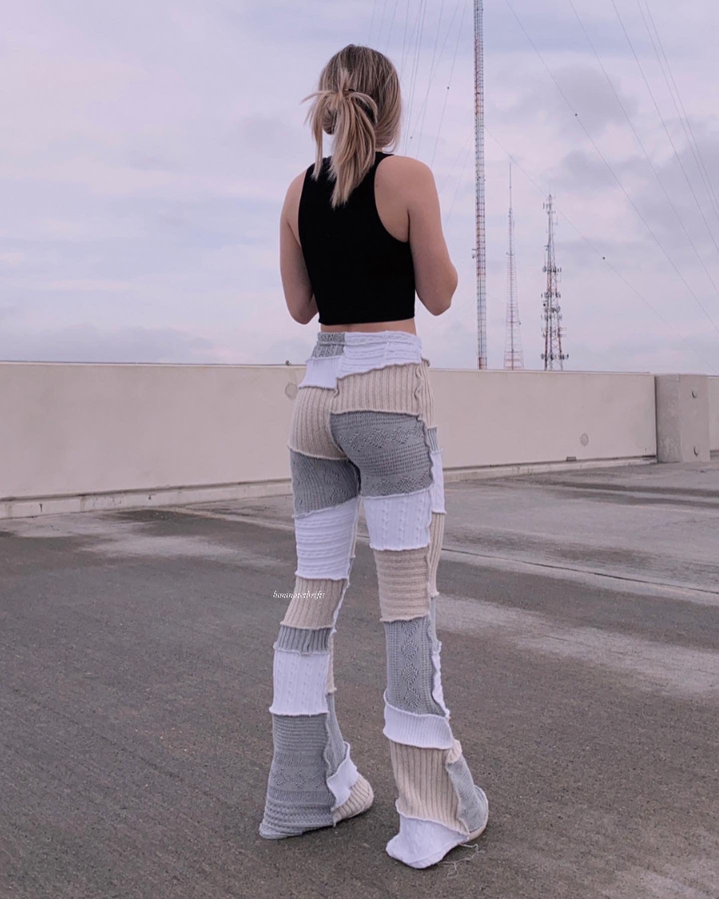 (S/M) Reworked Sweater Flares