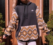 Load image into Gallery viewer, (XL/XXL) Teddy Aztec Reworked Hoodie
