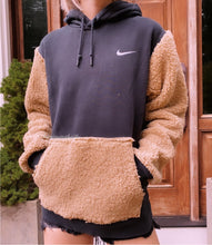Load image into Gallery viewer, (M/L) Sherpa Teddy Reworked Hoodie
