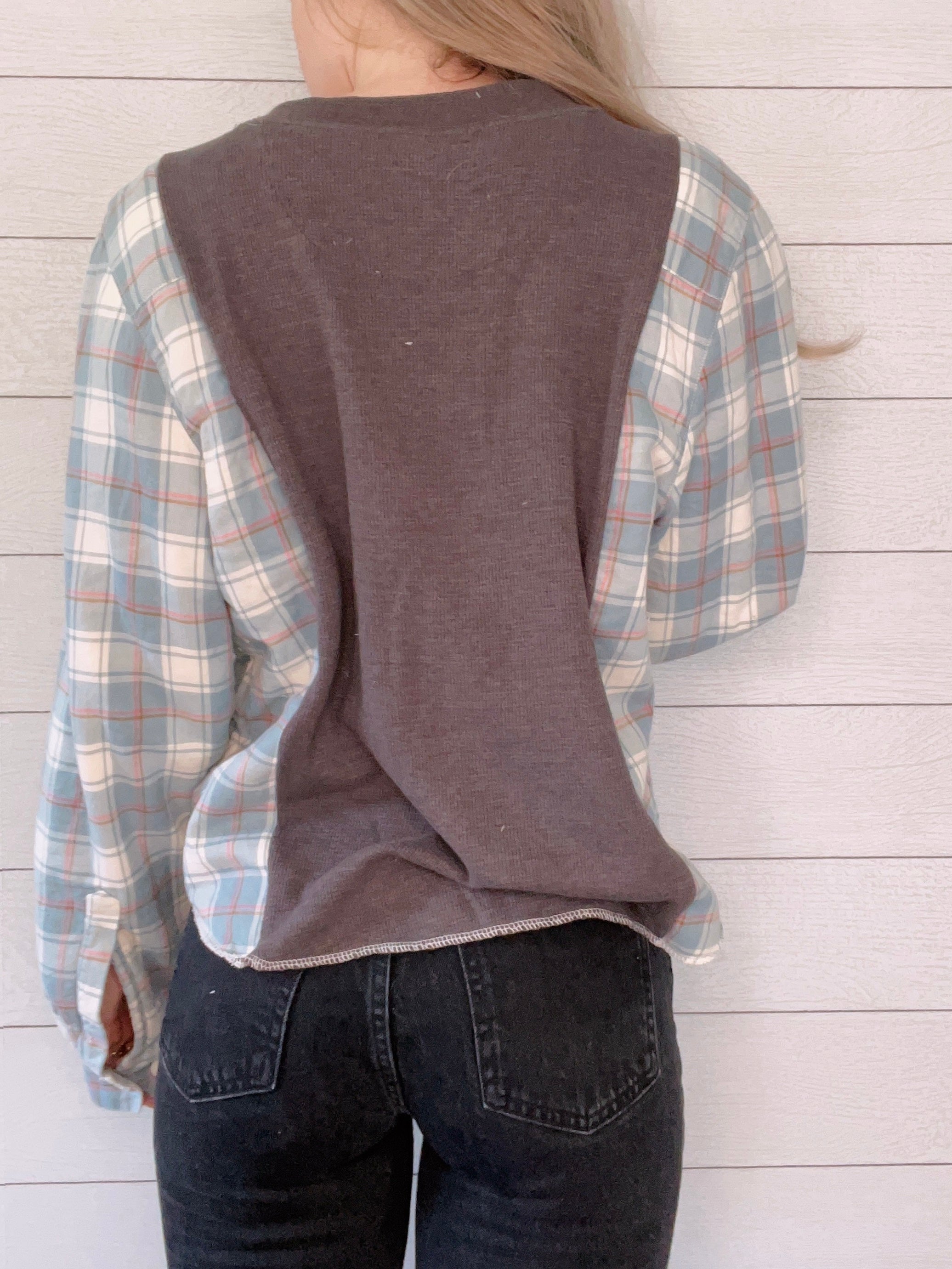 Waffle Henley X Flannel