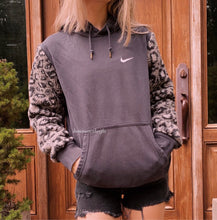Load image into Gallery viewer, (S/M) Leopard Sherpa Reworked Hoodie

