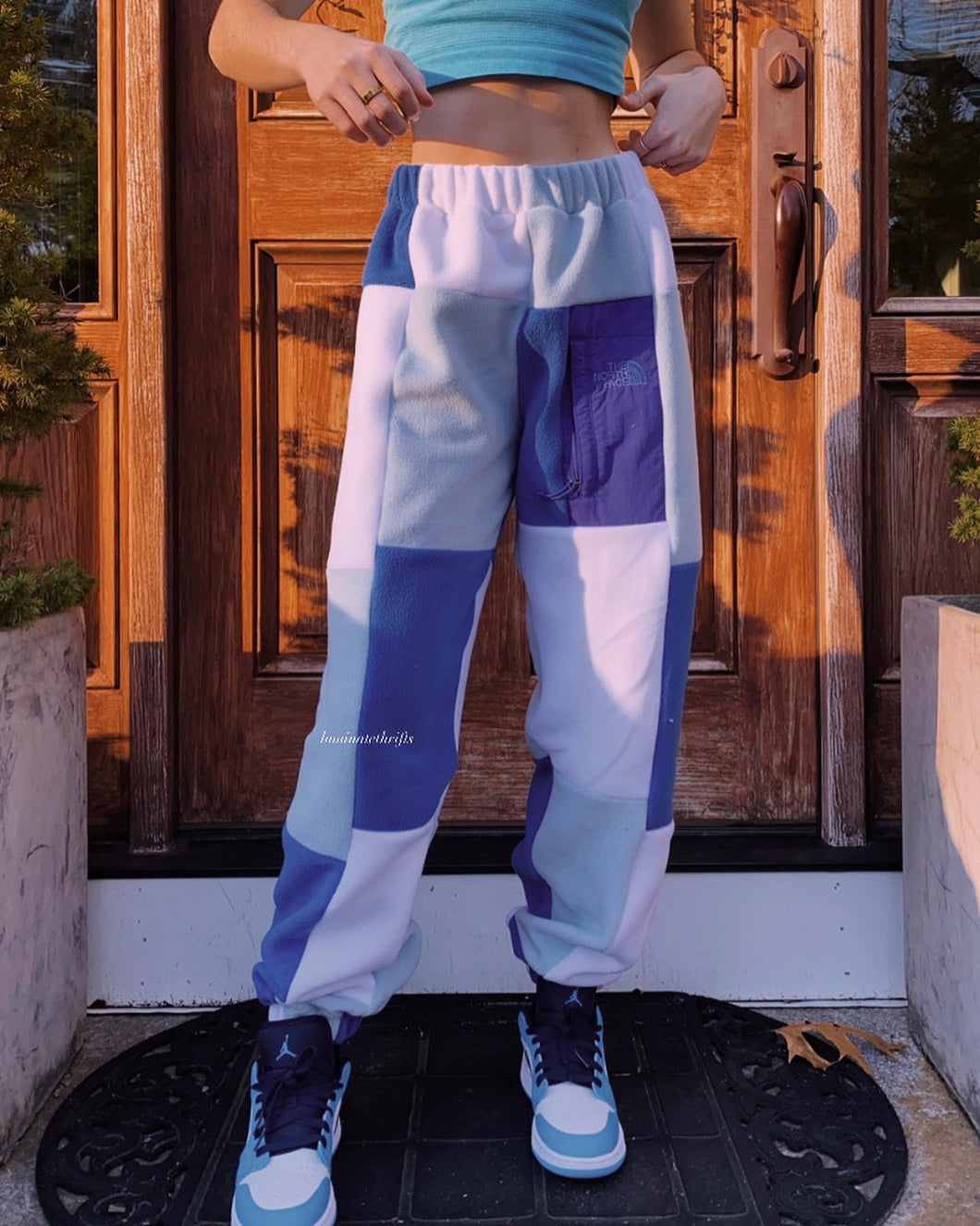 (S/M) Blueberry Reworked Joggers