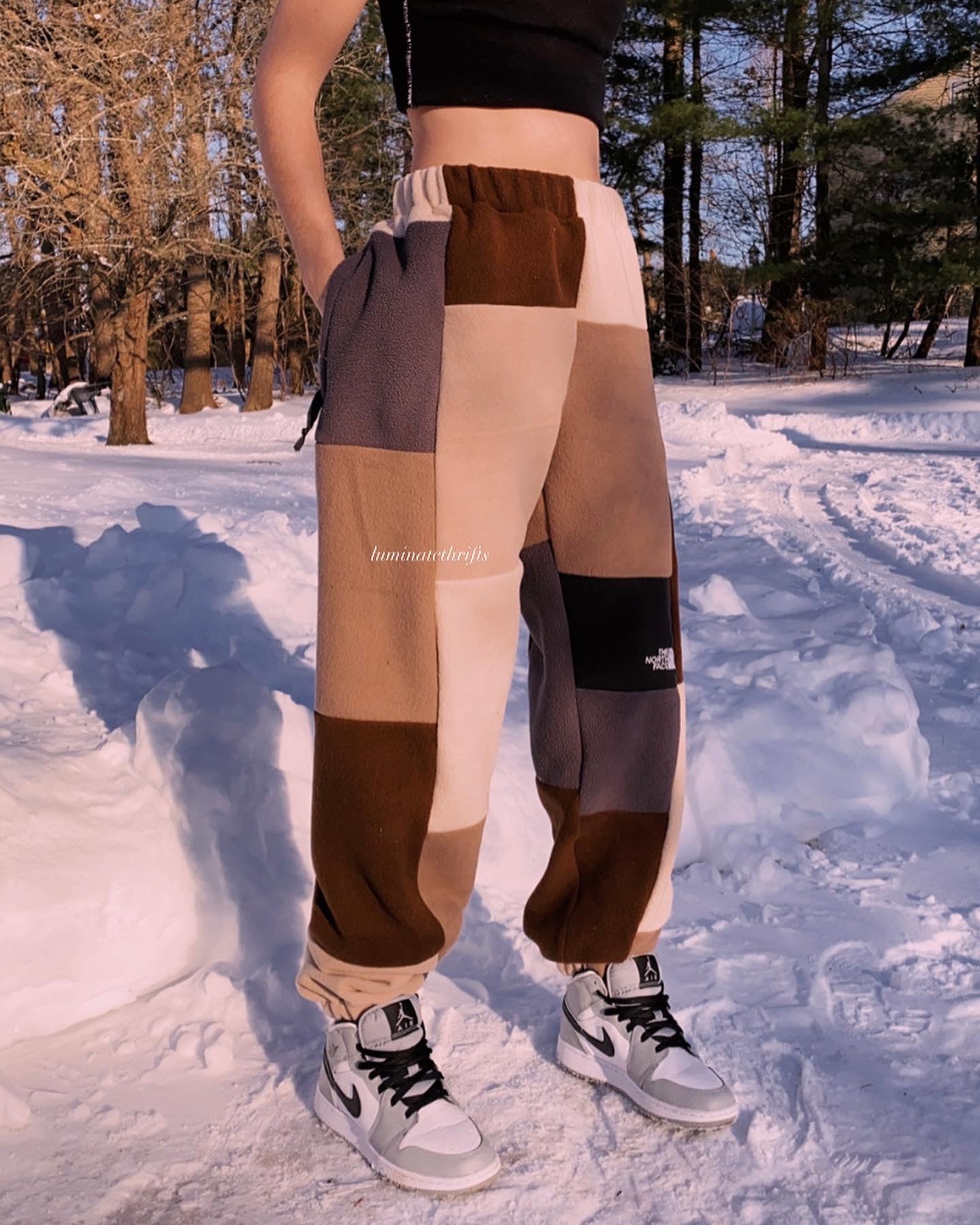 (M/L) Rustic Cocoa Reworked Joggers