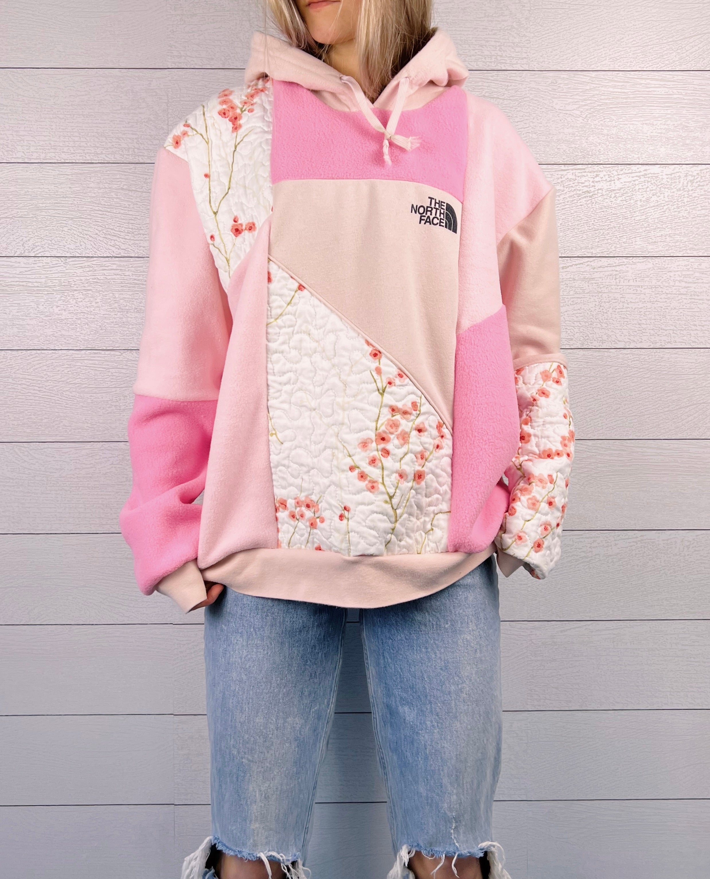 (L) Floral Quilt 1/1 Hoodie