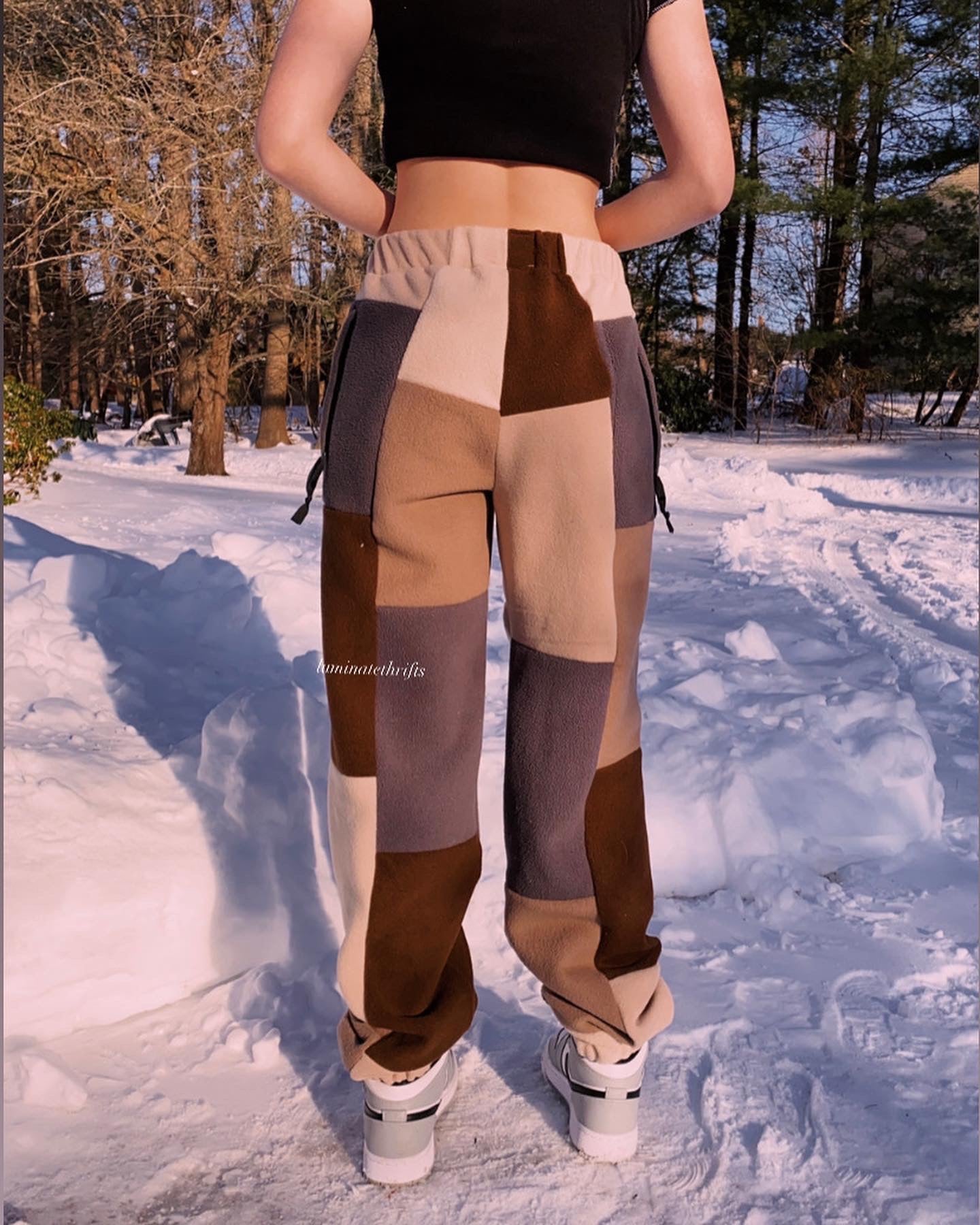 (M/L) Rustic Cocoa Reworked Joggers