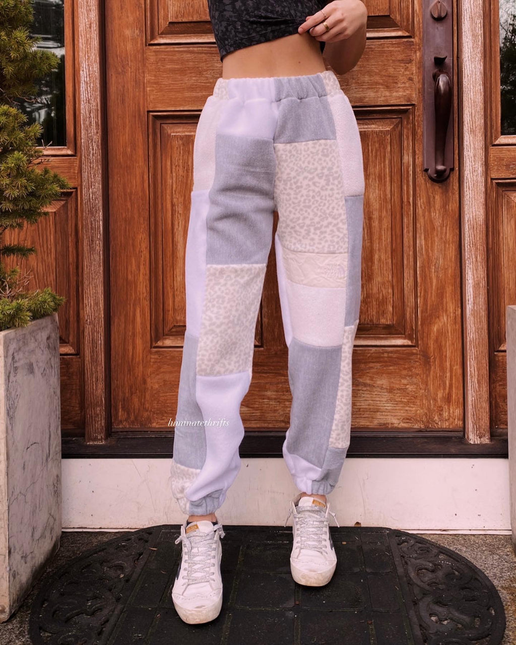 (XS/S) Snow Leopard Reworked Joggers