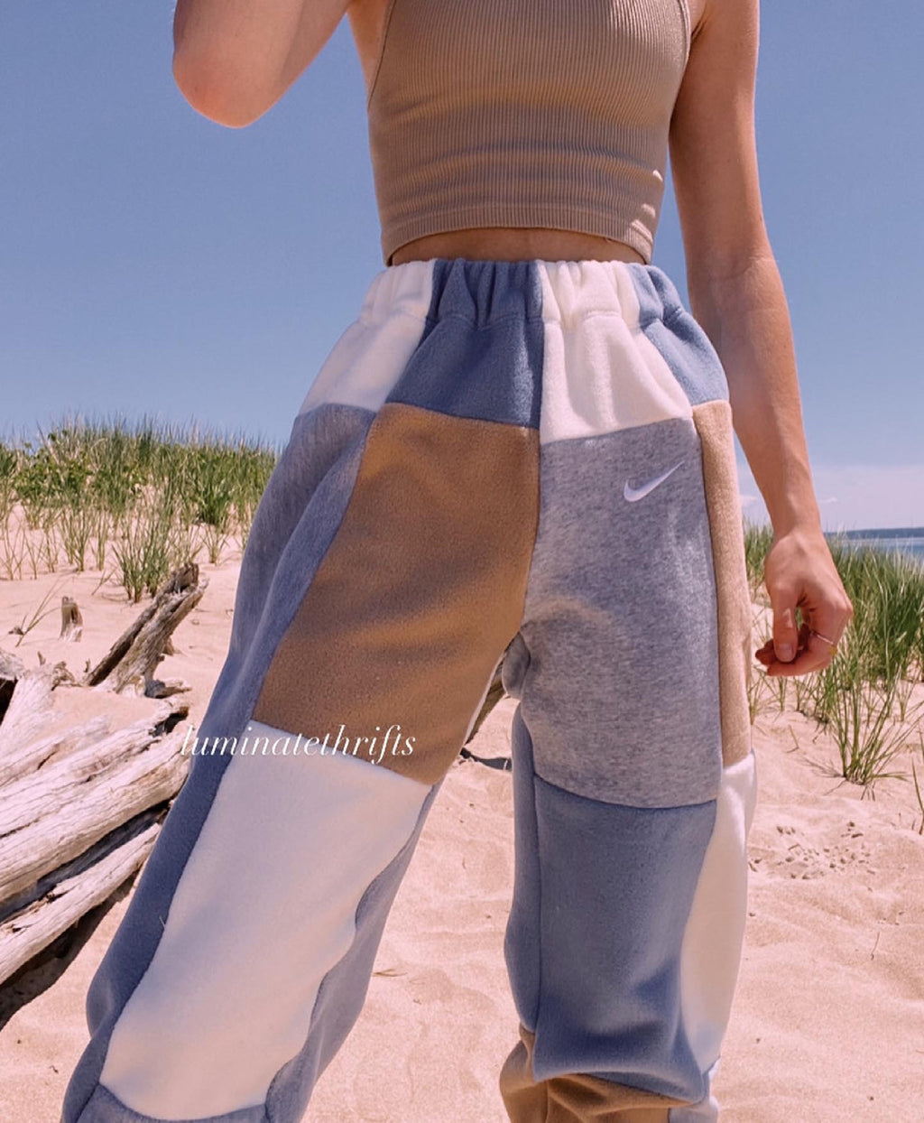 (XS-M) Rustic Blue Reworked Joggers