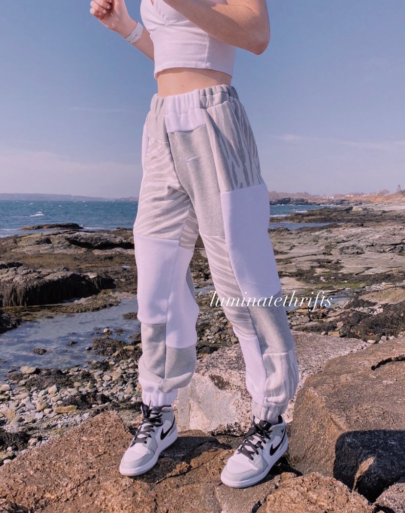 Special Edition Zebra Print Reworked Joggers