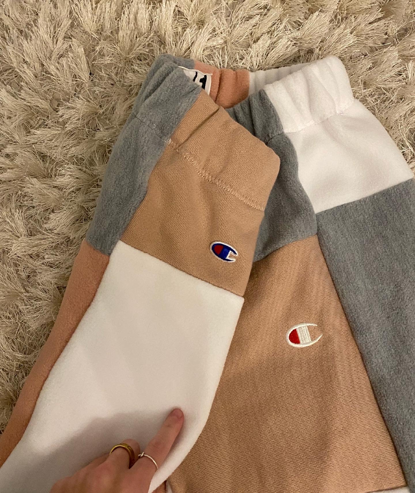 (M-L) Rustic Salmon Reworked Joggers