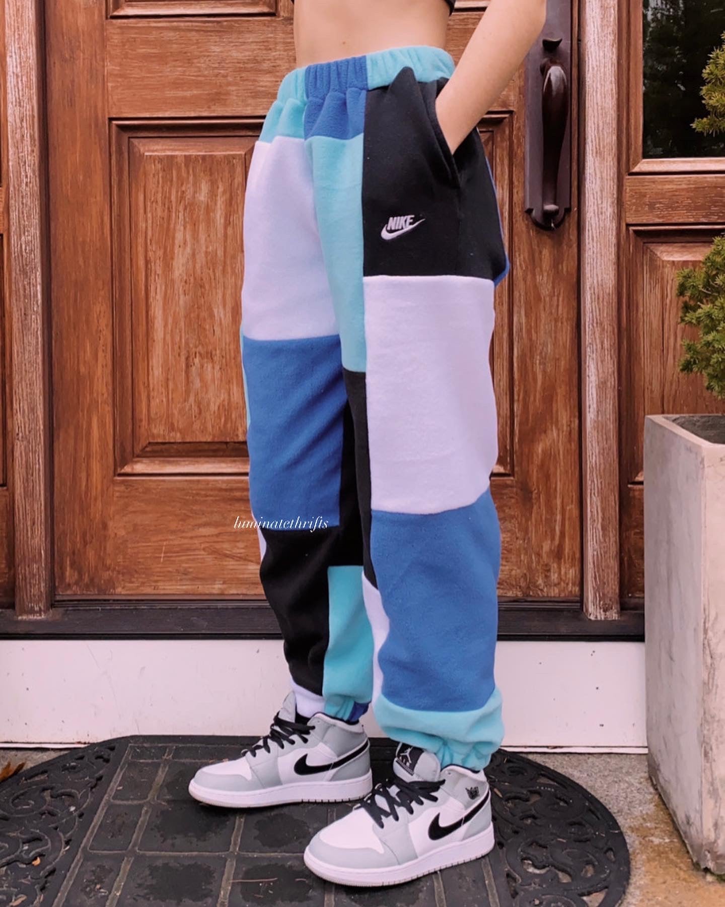 (S/M) Classic 1yr- Glacier Blue Reworked Joggers