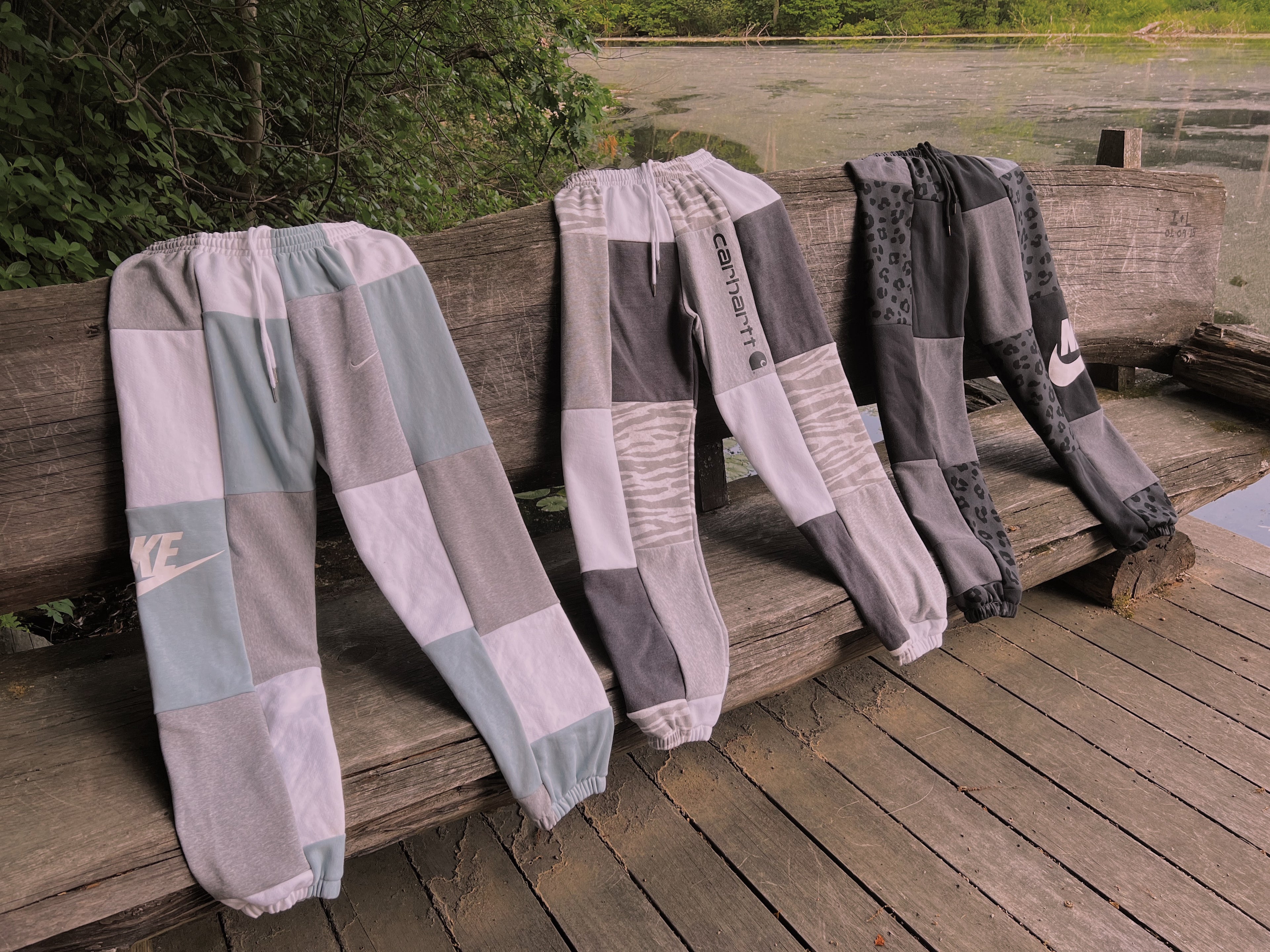 (S/M) Seafoam Reworked Joggers
