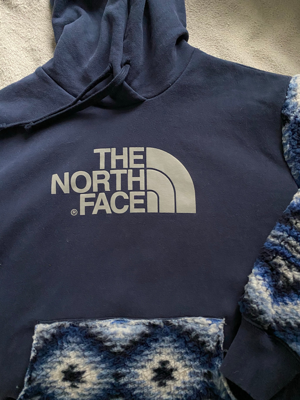 (L/XL) Aztec Sherpa Reworked Hoodie