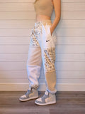 (S/M) Neutral Leopard 1/1 Joggers +pockets