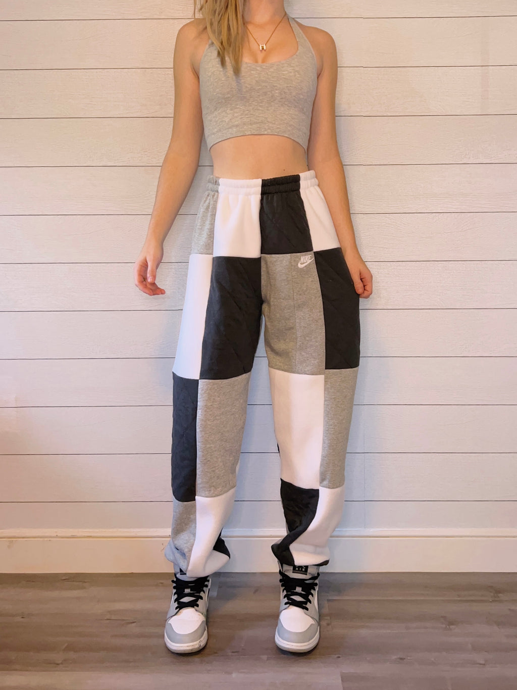 (S/M) Diamond Quilt 1/1 Joggers