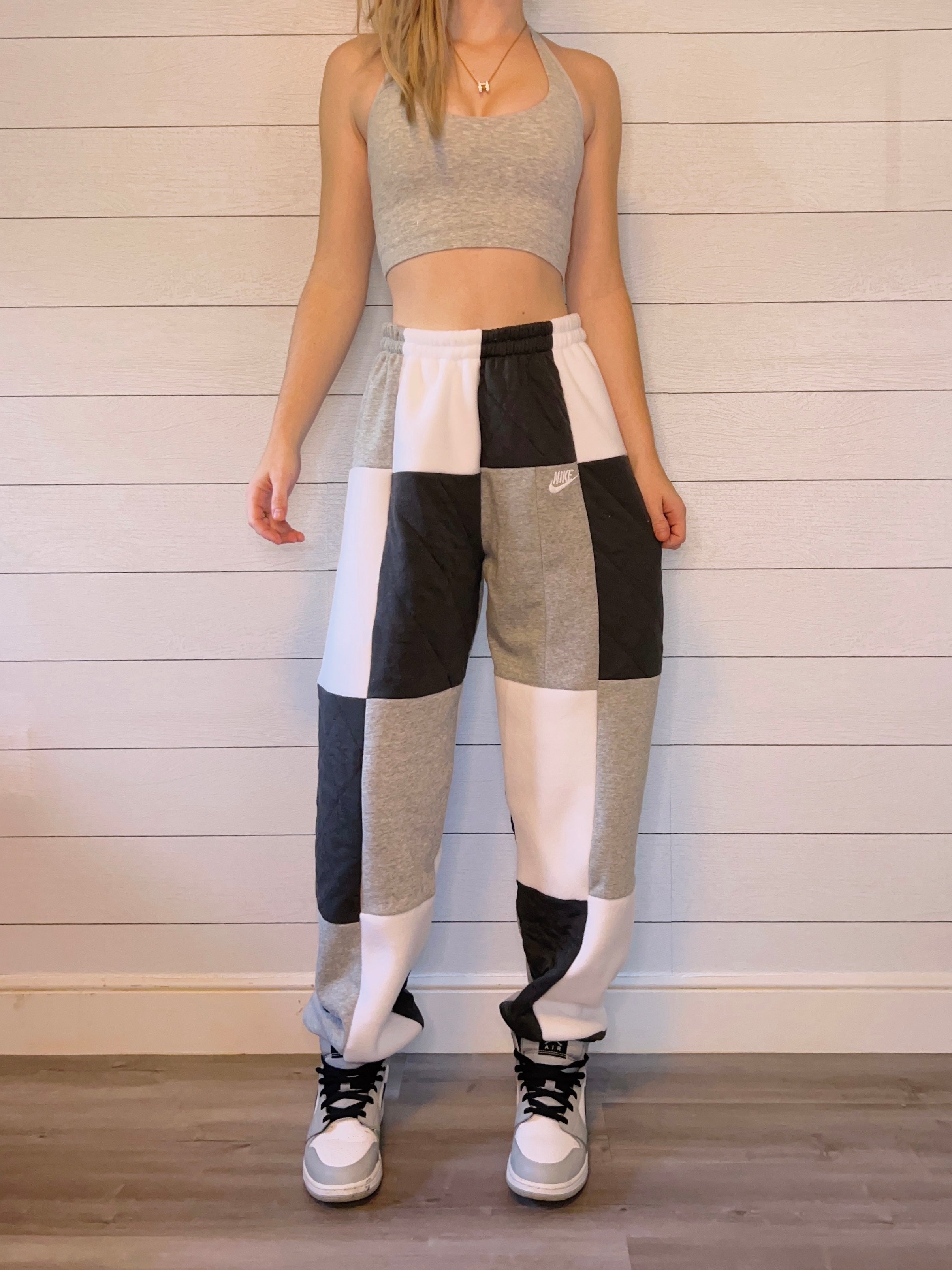 (S/M) Diamond Quilt 1/1 Joggers