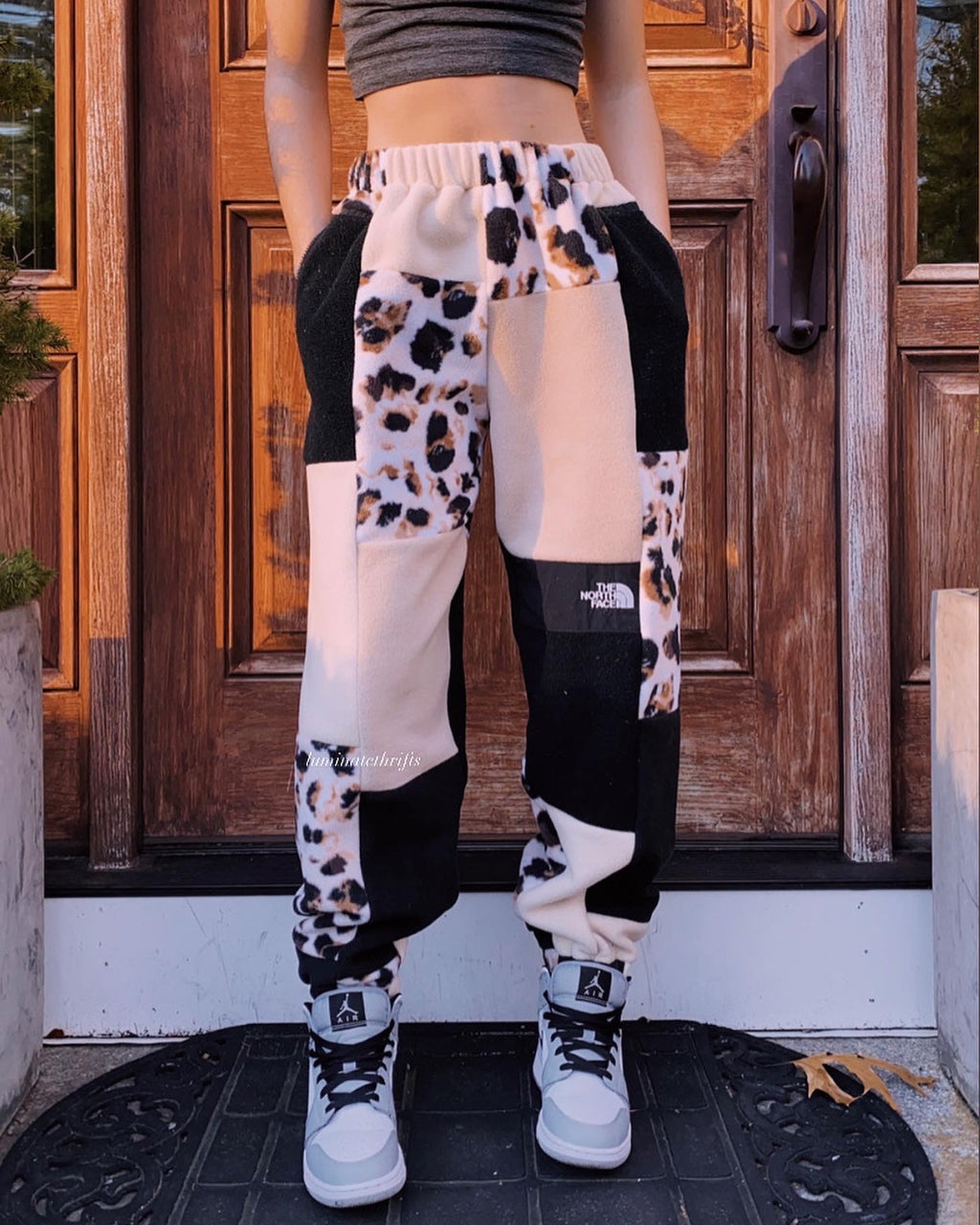 (S/M) Rustic Leopard Reworked Joggers